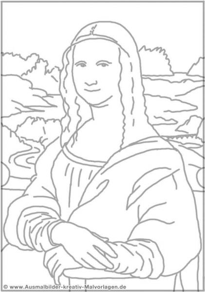 Mona Lisa Vorlage