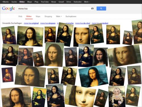 Mona Lisa In Google Bildersuche