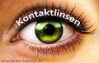 Kontaktlinse im Auge