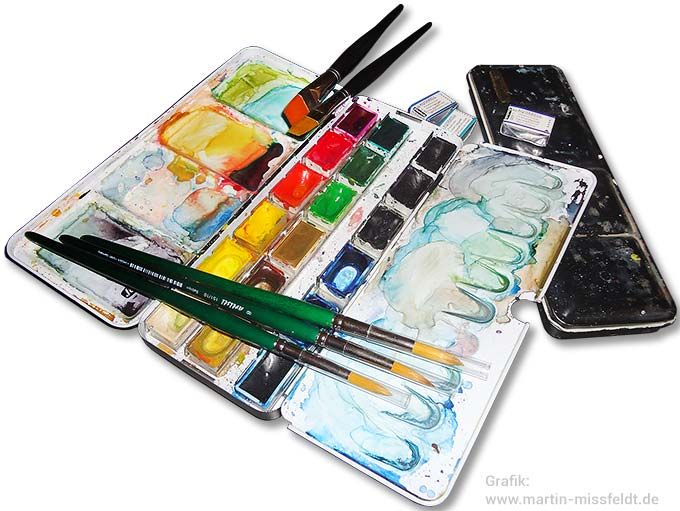 Aquarellfarben Set